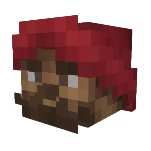 Zise_Loki Minecraft avatar head, 3D render