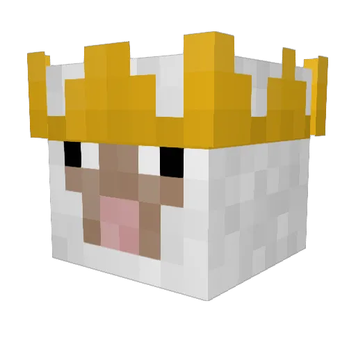 Zishc Minecraft avatar head, 3D render
