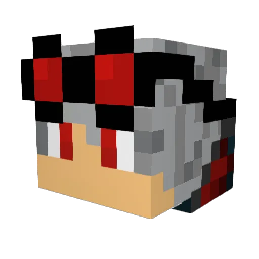 ZitZaR Minecraft avatar head, 3D render