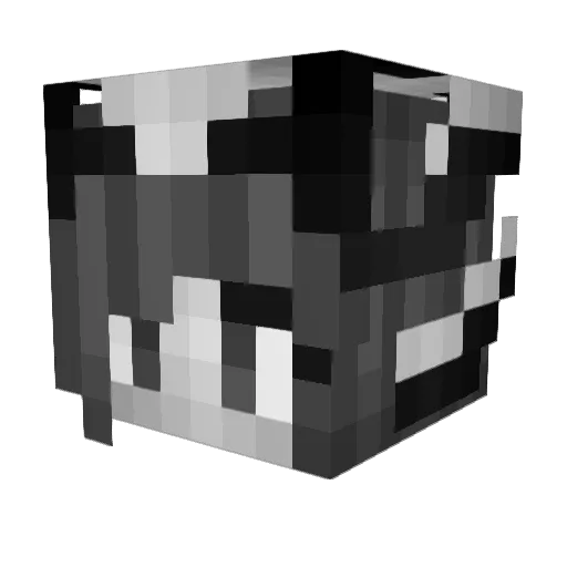 Zitch_ Minecraft avatar head, 3D render