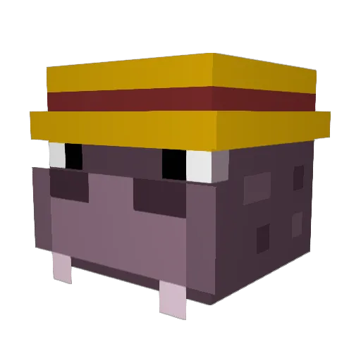 Zitronathan Minecraft avatar head, 3D render