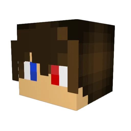 ZitrusC Minecraft avatar head, 3D render