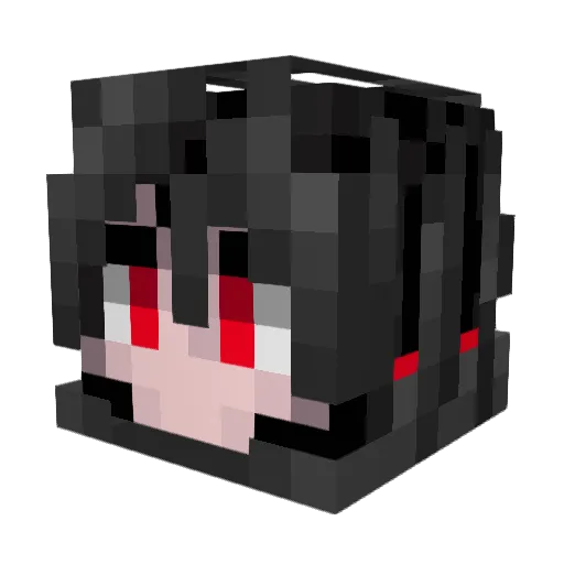 Zitu_ Minecraft avatar head, 3D render