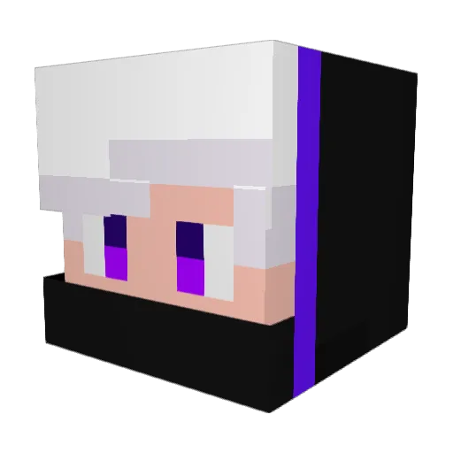 Ziukoy Minecraft avatar head, 3D render