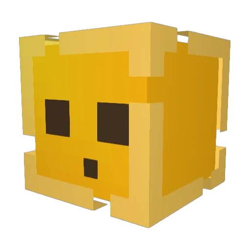 Ziv3 Minecraft avatar head, 3D render