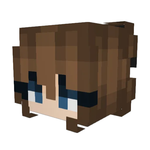 Zivey_Moony Minecraft avatar head, 3D render