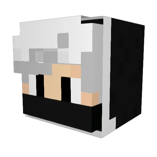 Zivistanm Minecraft avatar head, 3D render