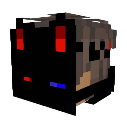 Zixer9909 Minecraft avatar head, 3D render