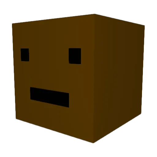 Zixply Minecraft avatar head, 3D render