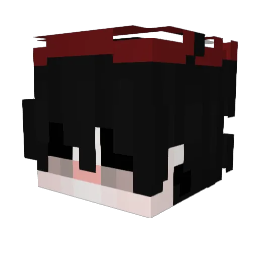 Zixten001 Minecraft avatar head, 3D render