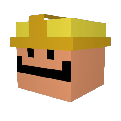 Ziya768 Minecraft avatar head, 3D render
