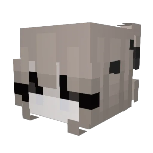 Ziye008 Minecraft avatar head, 3D render