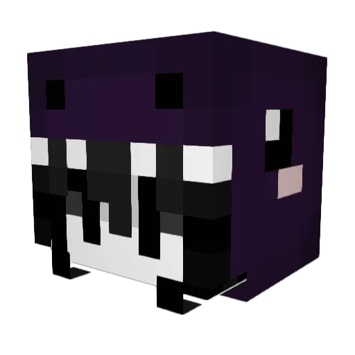 Zizanie Minecraft avatar head, 3D render