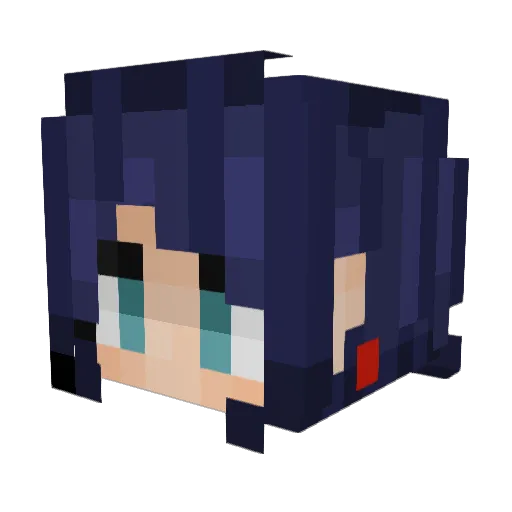 Zizem76 Minecraft avatar head, 3D render