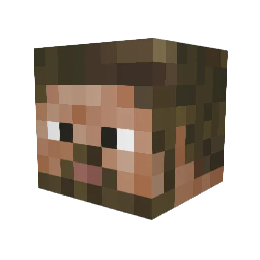 Zizi_Buczek_ Minecraft avatar head, 3D render