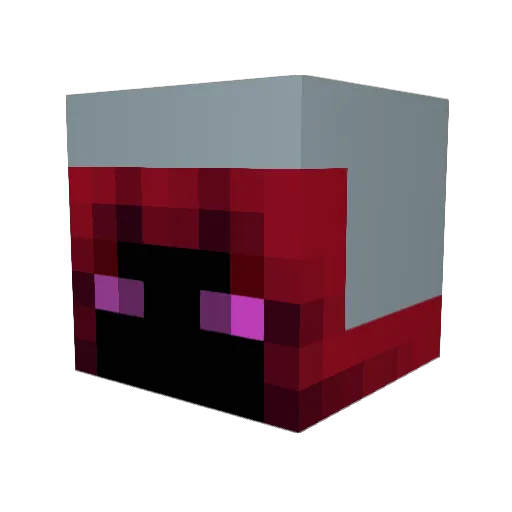 Zizzer0 Minecraft avatar head, 3D render
