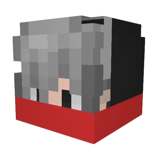 Zizzlefitz Minecraft avatar head, 3D render