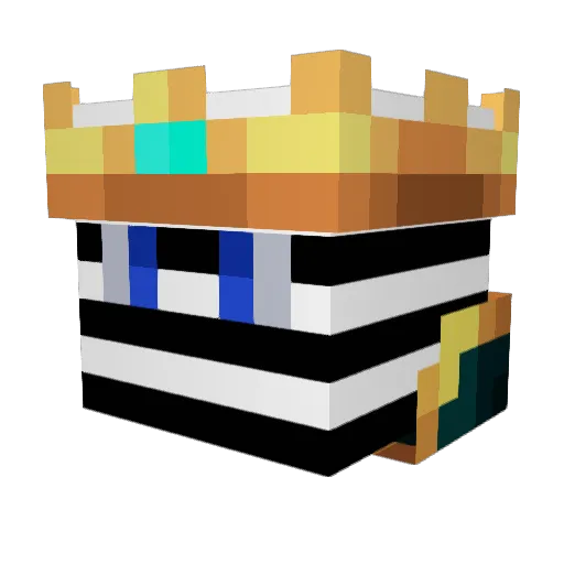 Zizzy1YT Minecraft avatar head, 3D render