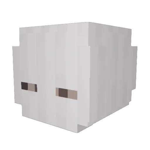 ZjaranyMiki Minecraft avatar head, 3D render
