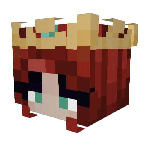 Zkadiee Minecraft avatar head, 3D render