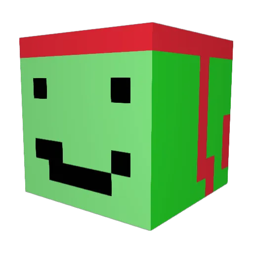 Zke111 Minecraft avatar head, 3D render