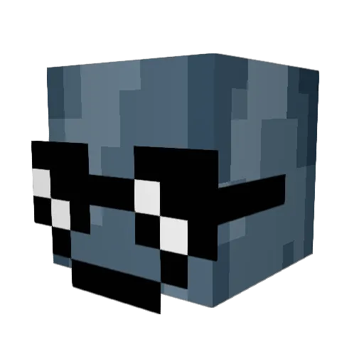 ZkeeD Minecraft avatar head, 3D render