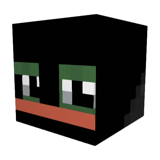 ZkerkoraZ Minecraft avatar head, 3D render