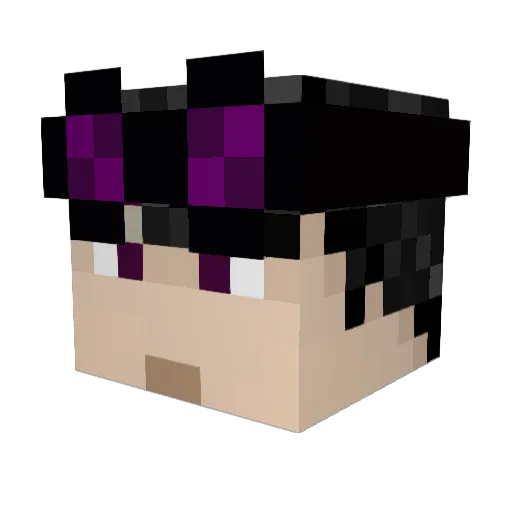 Zkinthos Minecraft avatar head, 3D render