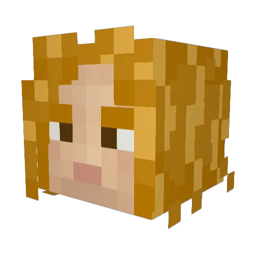 Zkvam17 Minecraft avatar head, 3D render