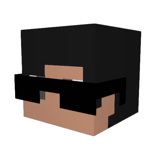 Zl4yer Minecraft avatar head, 3D render