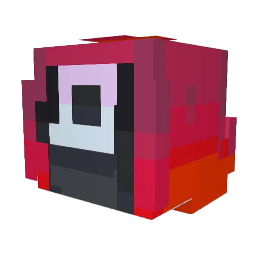 Zlacross Minecraft avatar head, 3D render