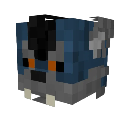 ZlatanDrako Minecraft avatar head, 3D render