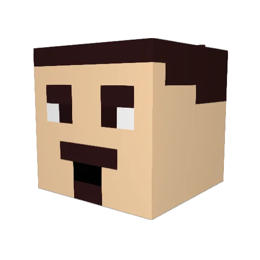 Zlatan_26 Minecraft avatar head, 3D render
