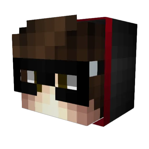 ZleXss Minecraft avatar head, 3D render