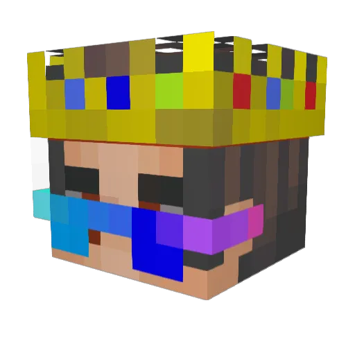 Zlexkiwi Minecraft avatar head, 3D render