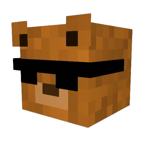 ZliggoO Minecraft avatar head, 3D render