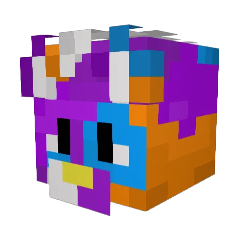 Zloinkz Minecraft avatar head, 3D render