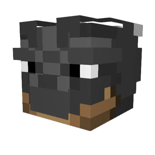 Zluxio Minecraft avatar head, 3D render
