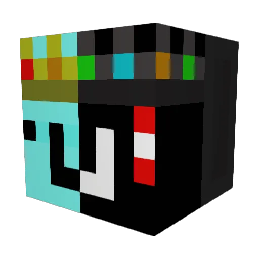 Zlyee Minecraft avatar head, 3D render