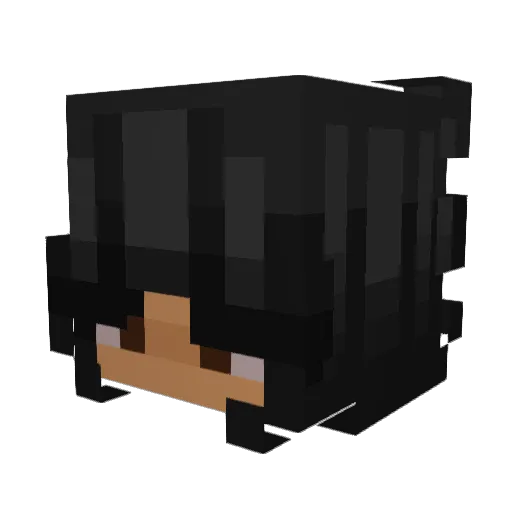 Zmarszczyk Minecraft avatar head, 3D render