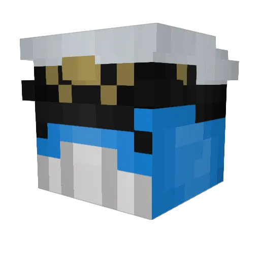 Zmartket Minecraft avatar head, 3D render