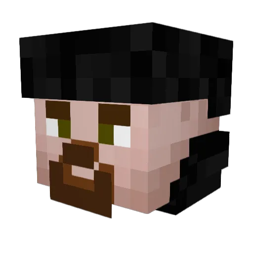 ZmeTekk Minecraft avatar head, 3D render