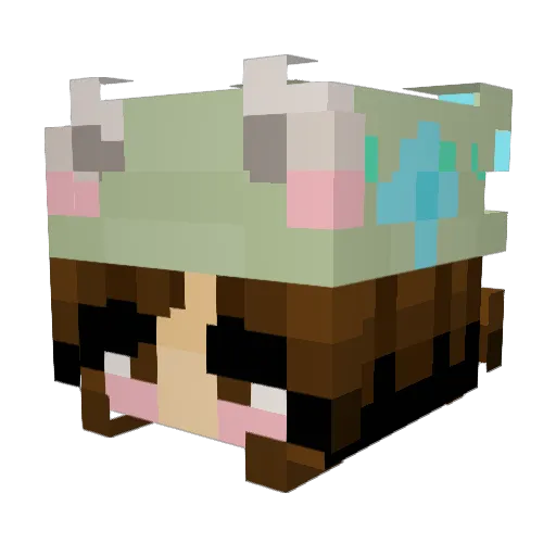 Zml24 Minecraft avatar head, 3D render