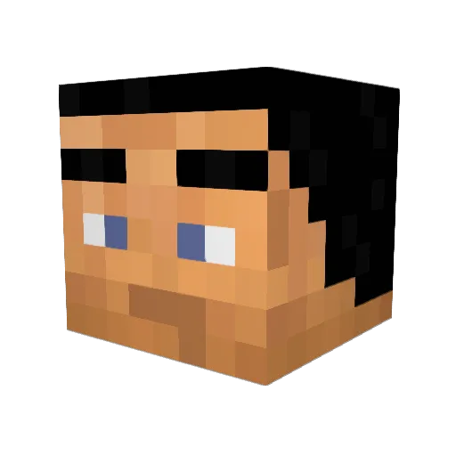 Zmogus77 Minecraft avatar head, 3D render
