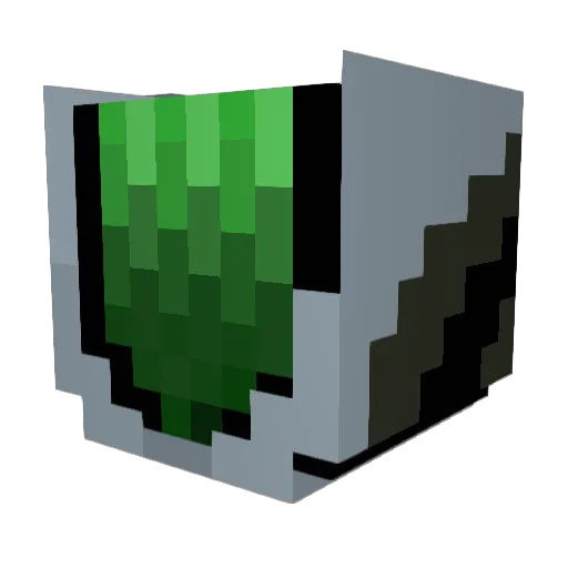Zn1der Minecraft avatar head, 3D render