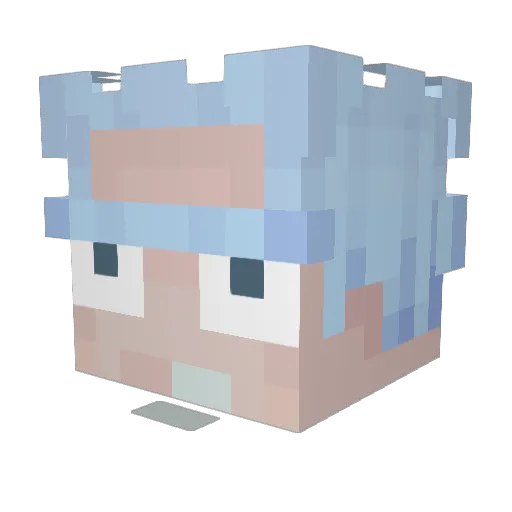 Znak28 Minecraft avatar head, 3D render