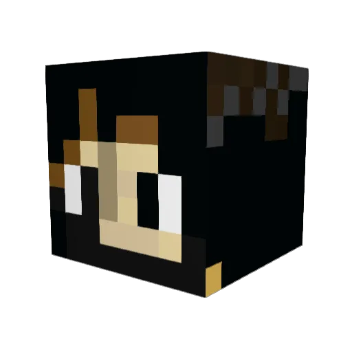 Znarni Minecraft avatar head, 3D render