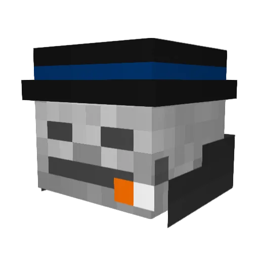 Znart02 Minecraft avatar head, 3D render