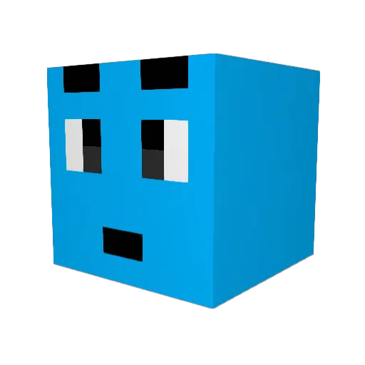 Znep Minecraft avatar head, 3D render