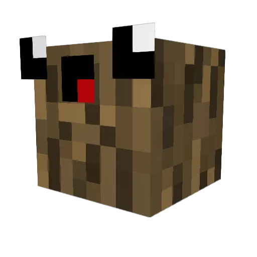 Znerolini Minecraft avatar head, 3D render
